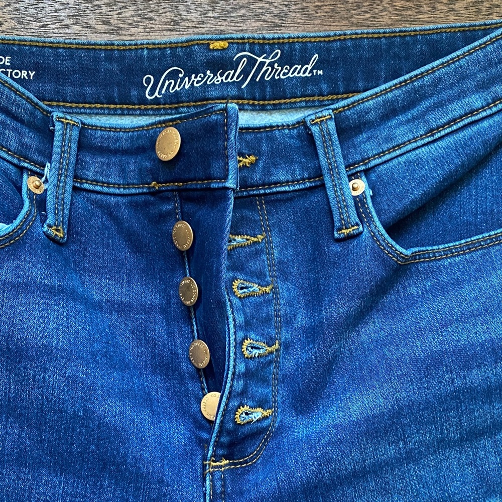 Universal Thread High Rise Dark Blue Jeans - Picture 2 of 4